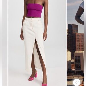 BRAND NEW LIONESS BARBARA SPLIT MIDI SKIRT